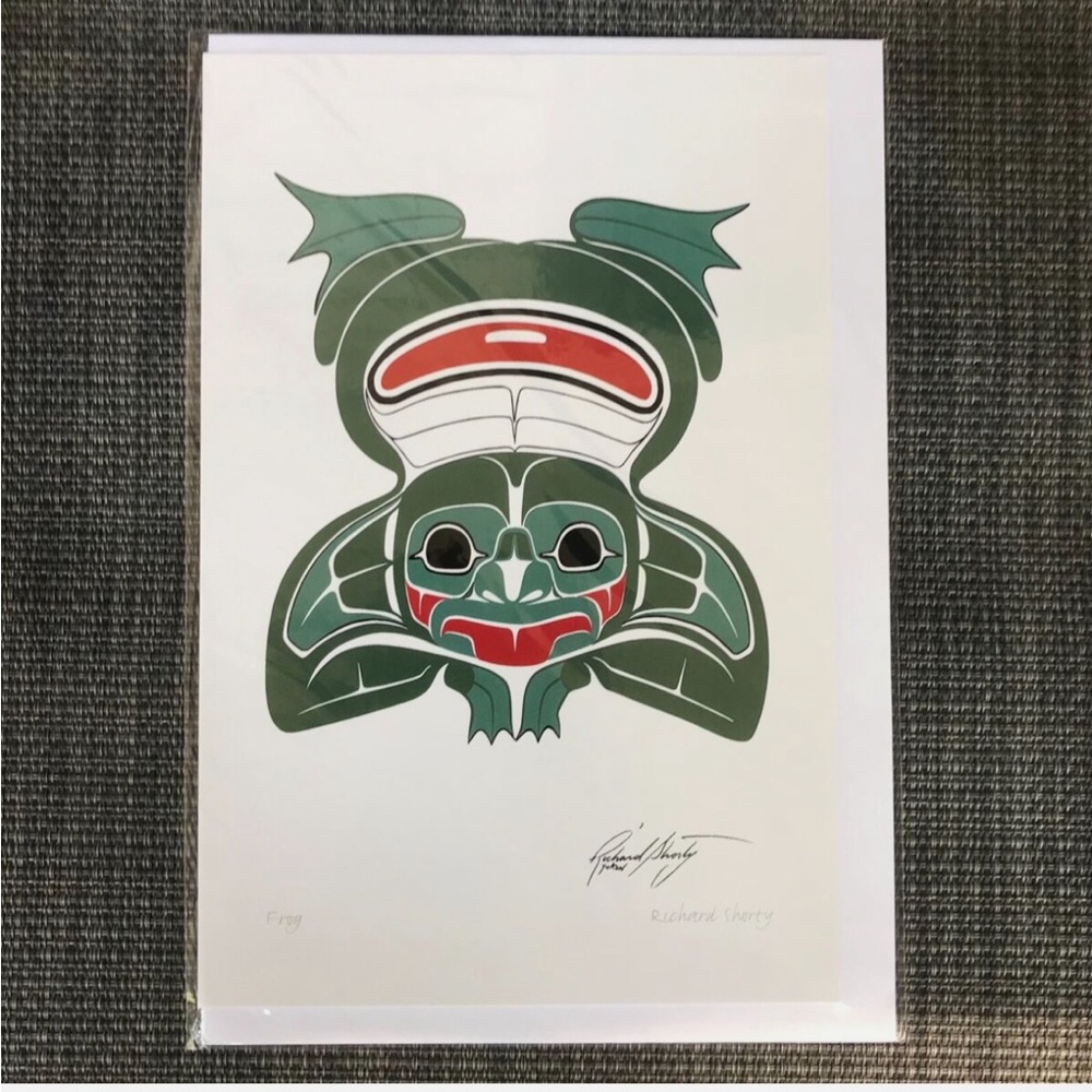 Richard Shorty Native Art Card - Frog